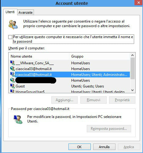 Autologin su Windows 8 | Windows 8 Trucchi